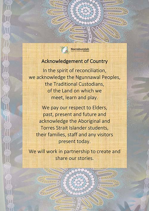 Acknowledgement of Country 