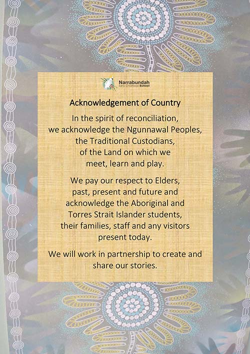 Acknowledgement of Country